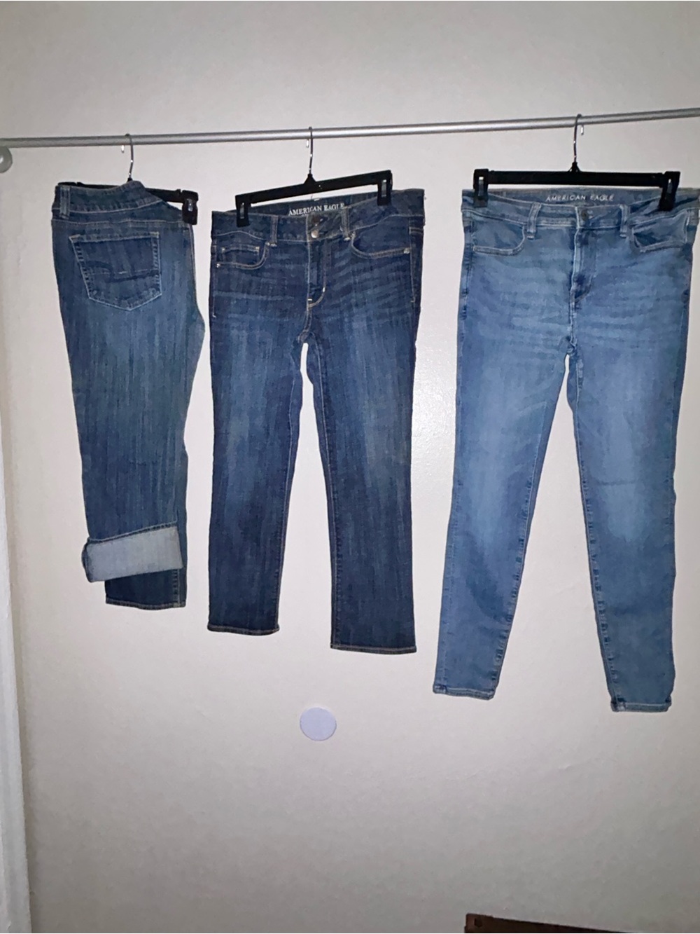 AE Artist Jeans | Crop & Jeggings Dark | Light / Med / Dark Wash Size 12 | Lot 3